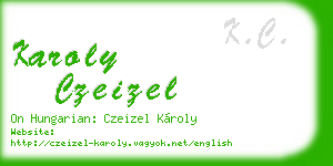 karoly czeizel business card